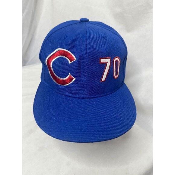 Chicago Cubs Adjustable Fit Snapback Hat Kung Gu With C & 70 MLB - Picture 1 of 7
